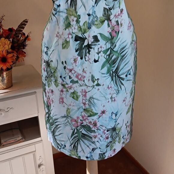 RABE  1920 Cotton Sheath Floral Dress - Picture 3 of 14